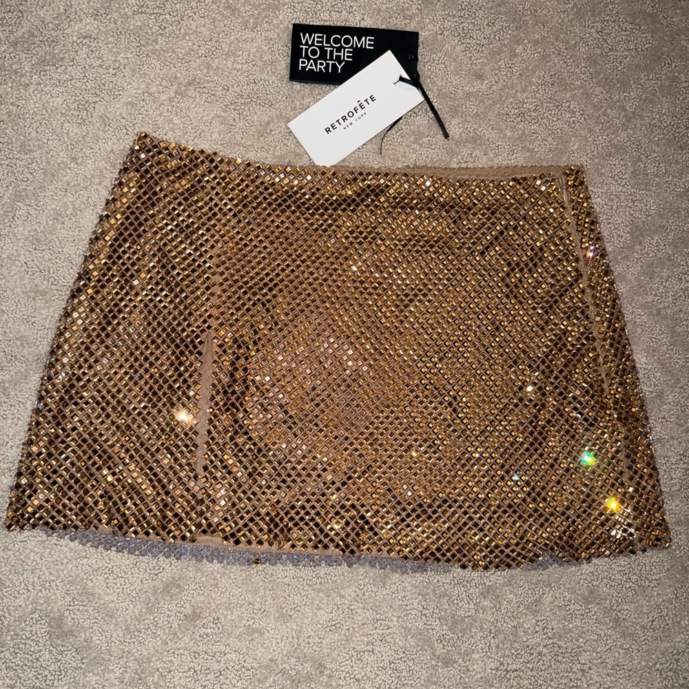 Retrofete Pax Embellished Skirt